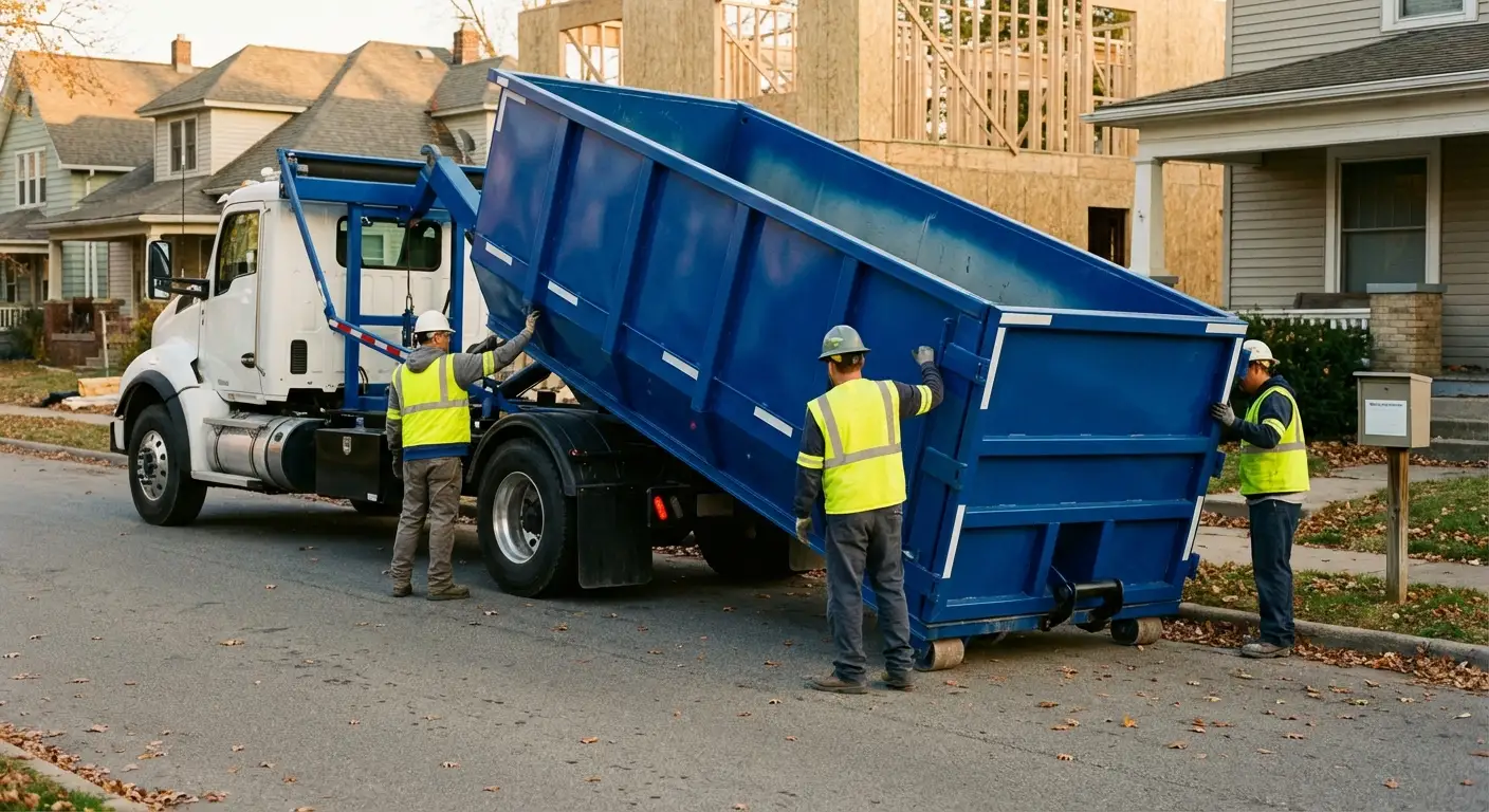Construction dumpster delivery and waste management in Fort Worth