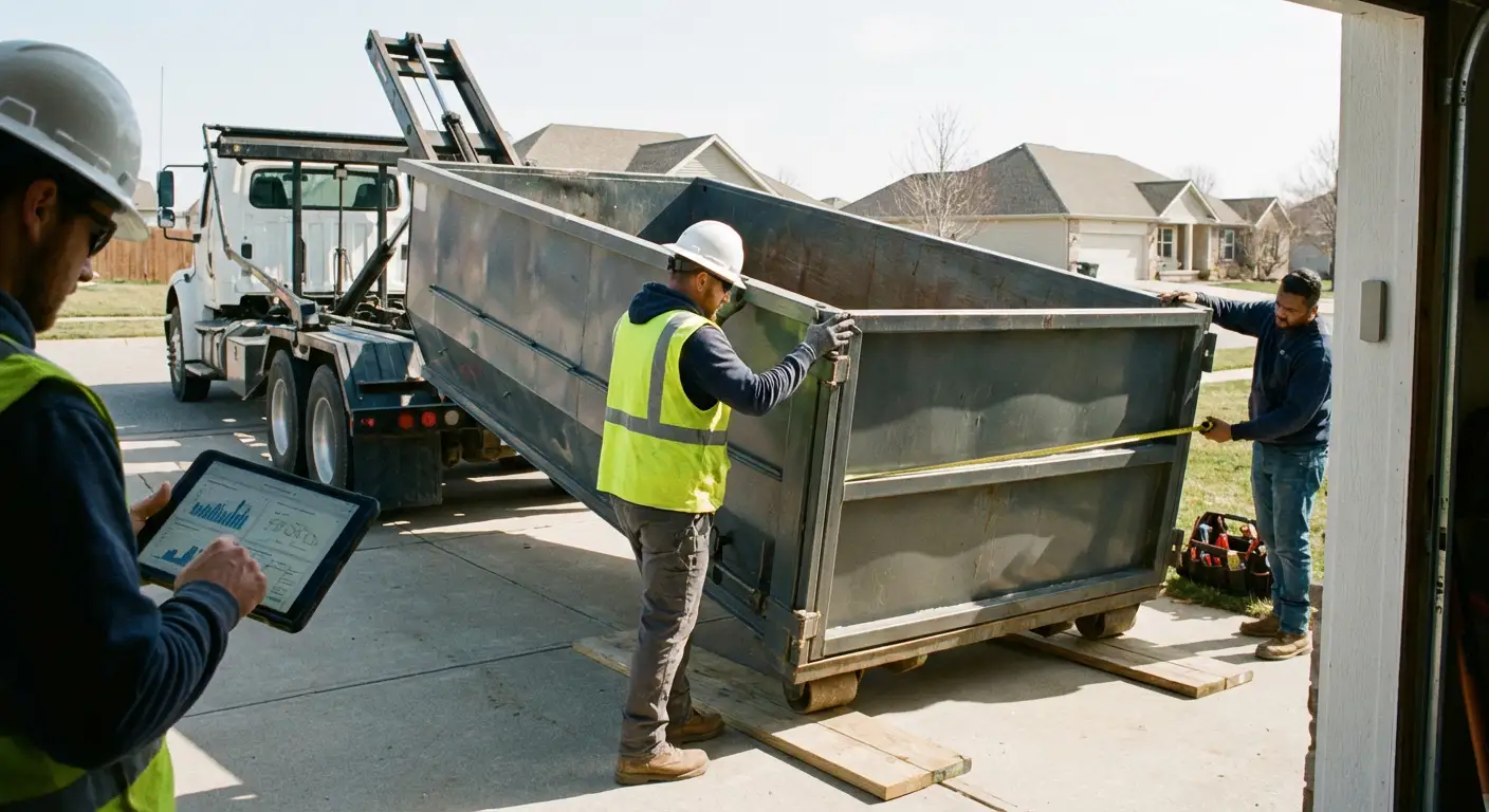Roll-off dumpster dimensions and capacity guide in Fort Worth, TX